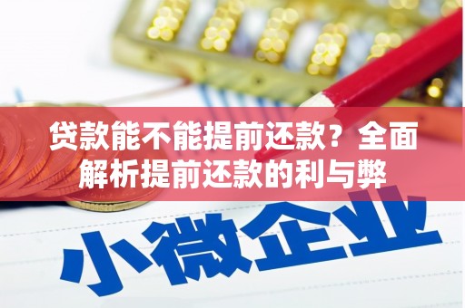长垣贷款能不能提前还款？全面解析提前还款的利与弊