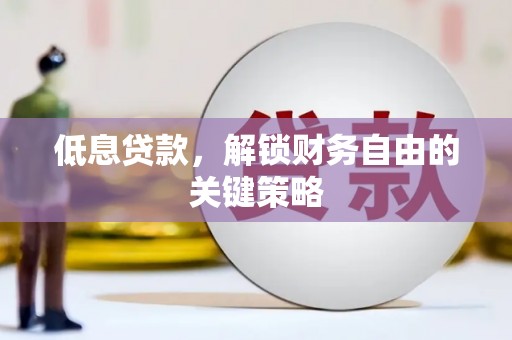 长垣低息贷款，解锁财务自由的关键策略