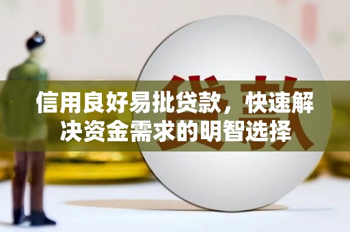 长垣信用良好易批贷款，快速解决资金需求的明智选择