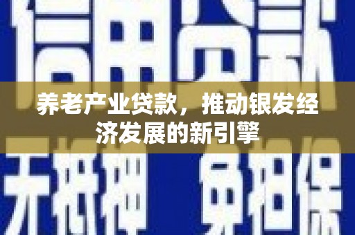 长垣养老产业贷款，推动银发经济发展的新引擎