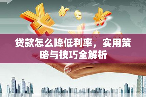 长垣贷款怎么降低利率，实用策略与技巧全解析