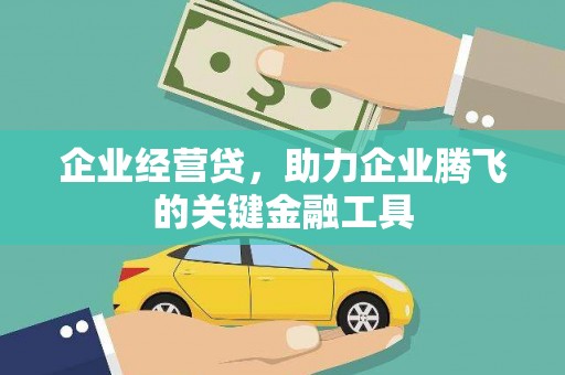 长垣企业经营贷，助力企业腾飞的关键金融工具