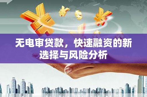 长垣无电审贷款，快速融资的新选择与风险分析