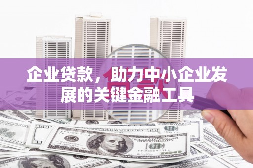 长垣企业贷款，助力中小企业发展的关键金融工具