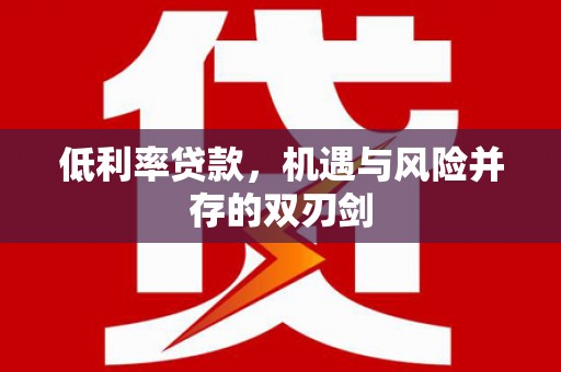 长垣低利率贷款，机遇与风险并存的双刃剑