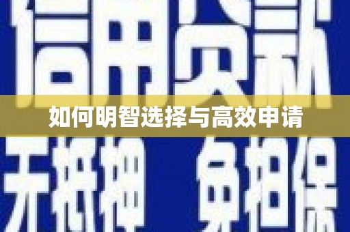 长垣如何明智选择与高效申请
